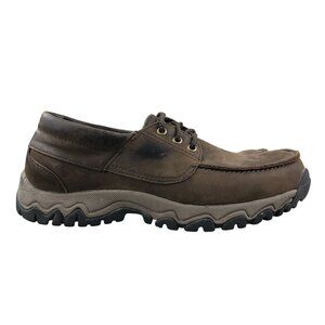 Duluth Trading Co Men's Size 8M Wild Boar Brown Leather Oxford Lace-Up Shoes